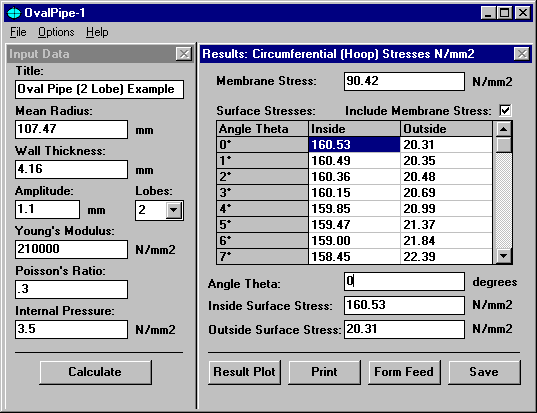 [OvalPipe-1 Typical Input & Output Results - click for a larger view]